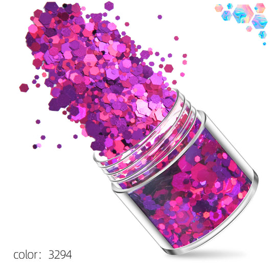 Lentejuelas Láser Pentágono para Uñas - Brillos de Joyería Profesional - Image 21