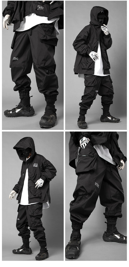 Pantalones Tácticos Funcionales con Cordón para Hombre - Primavera - Image 4
