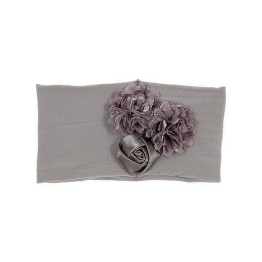Diadema para Bebé con Flor de Satén y Malla - Image 6