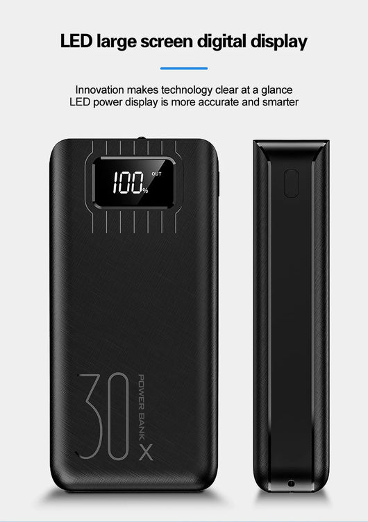Batería Externa 30000 mAh - Carga Rápida para Múltiples Dispositivos - Image 18