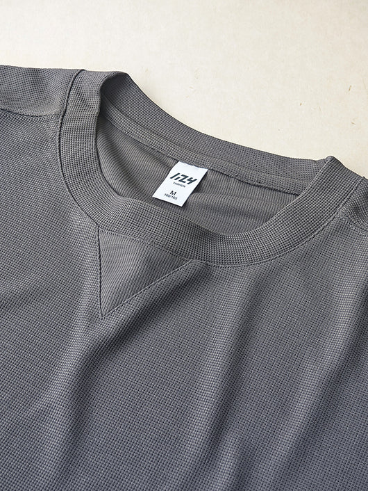 Camiseta Manga Corta Textura Waffle para Hombre - Image 27