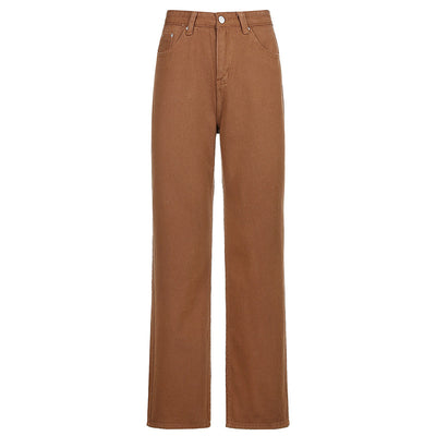 Pantalones Rectos con Patrón de Vaca en Contraste Blanco y Negro - Image 7