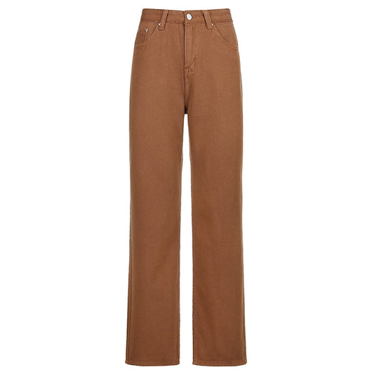 Pantalones Rectos con Patrón de Vaca en Contraste Blanco y Negro - Image 7