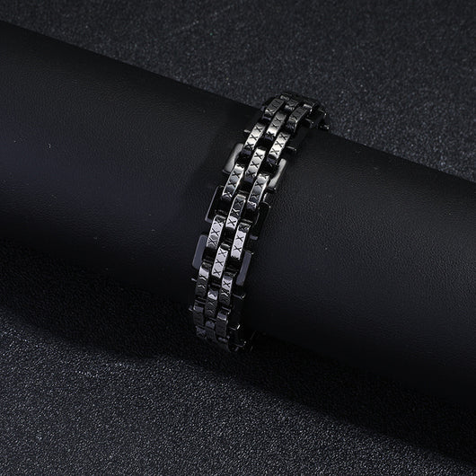 Pulsera Reloj Acero Titanio Triple Fila Hombre - Image 4