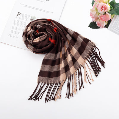 Bufanda Escocesa de Invierno Estilo Británico - Image 6