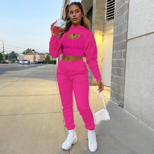 Conjunto de 3 Piezas: Sudadera con Capucha, Pantalón y Chaleco - Image 5