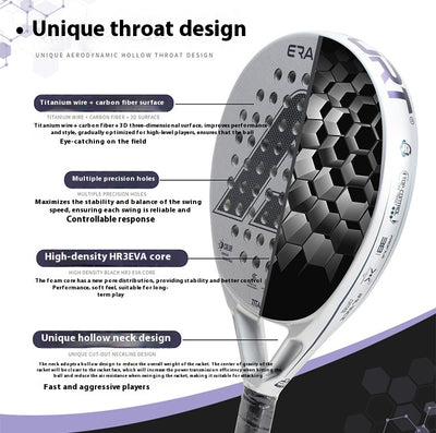 Raqueta de Tenis de Fibra de Carbono Estructura Jaula - Image 32