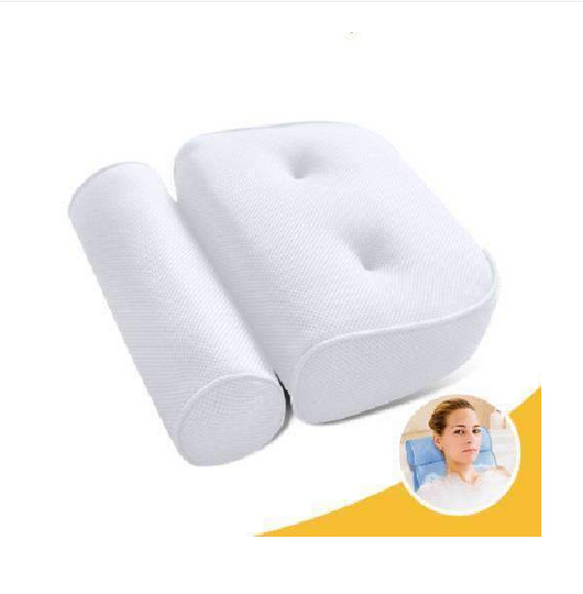 Almohada de Baño con Ventosas Antideslizantes - Masaje y Soporte Cervical - Image 5