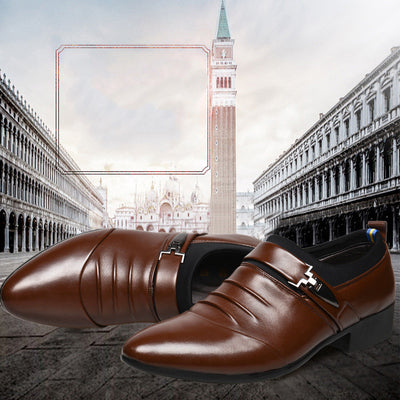 Zapatos Formales de Cuero para Hombre Talla Grande - Estilo Business Casual - Image 7