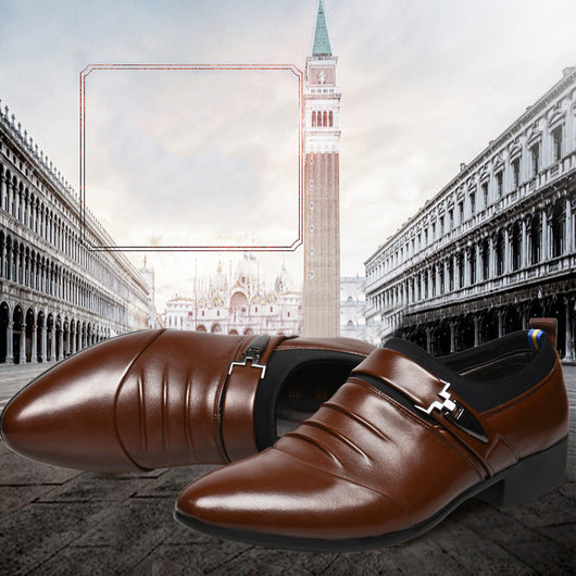 Zapatos Formales de Cuero para Hombre Talla Grande - Estilo Business Casual - Image 7