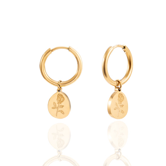 Juego de Aretes y Collar en Oro 18K Diseño Minimalista - Image 8