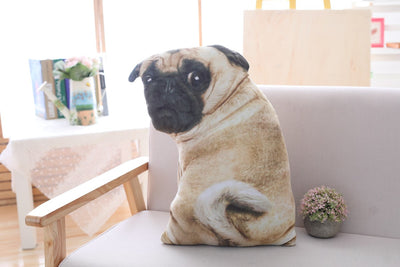Almohada Peluche Bulldog 3D Realista - Muñeco Pug Acostado para Sofá y Descanso - Image 6