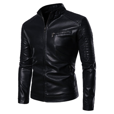Chaqueta de Cuero para Motociclista - Diseño Slim Juvenil Hombre - Image 6