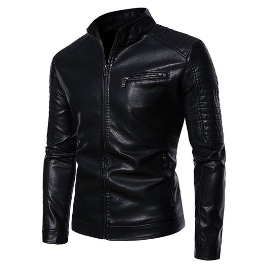 Chaqueta de Cuero para Motociclista - Diseño Slim Juvenil Hombre - Image 6