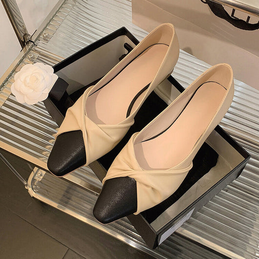 Zapatos Mary Jane Bicolor con Tacón Bajo - Estilo Femenino y Elegante - Image 13