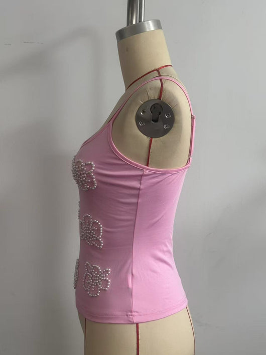 Blusa Fresca de Perlas para Mujer - Diseño Liso Verano - Image 19