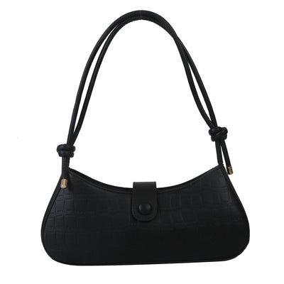 Bolso de Hombro Minimalista con Patrón de Piedra - Image 5