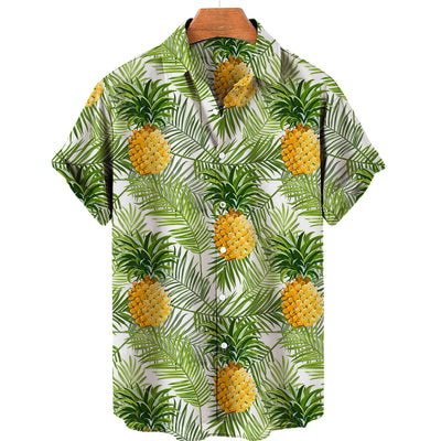 Camisa Hawaiana Estampado Frutas para Hombre - Image 3