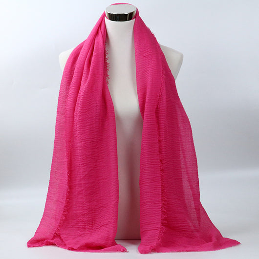 Foulard de Algodón Monocromático Versátil - Image 8