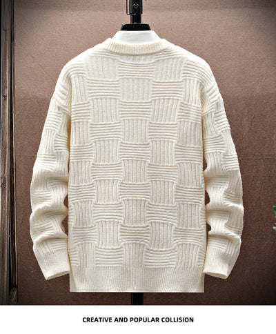 Suéter Básico Manga Larga Cuello Redondo para Hombre - Image 13