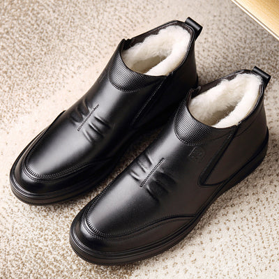 Botas Casuales de Cuero para Hombre - Invierno Clásico - Image 4