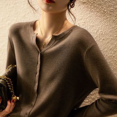 Cardigan Tejido con Cuello Camisero para Mujer - Image 11