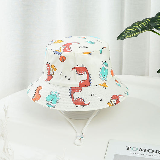 Gorro de Sol para Niño y Niña con Ala Ancha y Estampado de Dinosaurios - Image 26