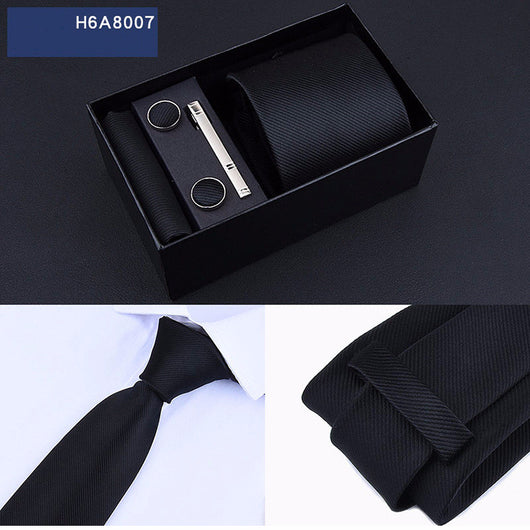 Corbata Ejecutiva Rayas Azul y Negro 8cm - Image 14