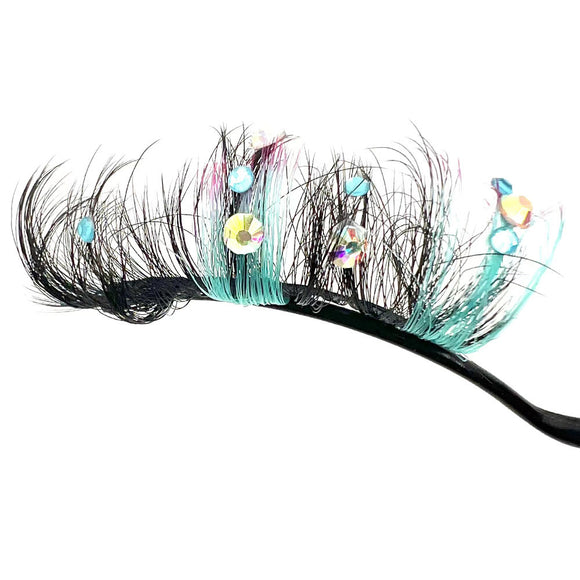 Pestañas Postizas de Diamante Brillante para Escenario - Artesanales