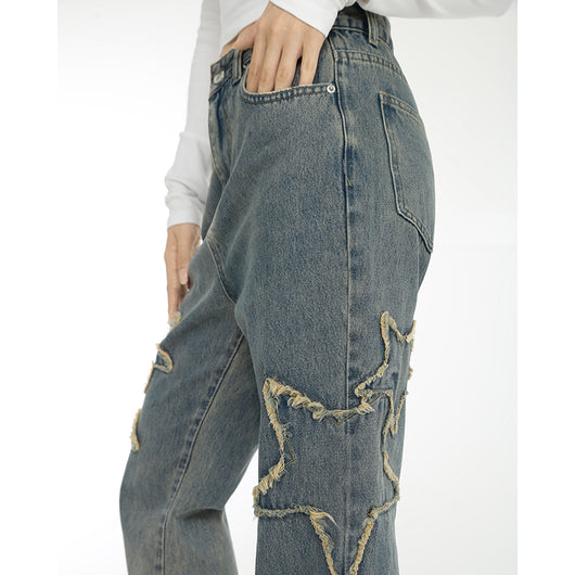 Jeans Talle Alto Primavera con Cintura Drapeada y Corte Recto Acampanado - Image 7