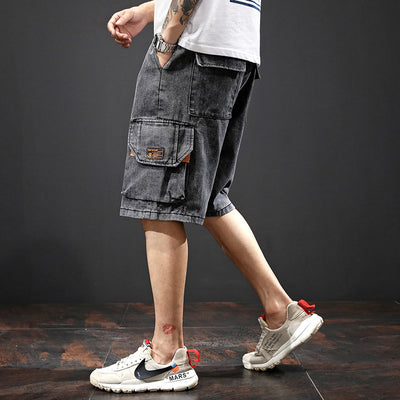 Pantalones Capri Elásticos Bordados con Múltiples Bolsillos - Image 14