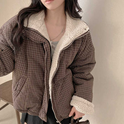 Abrigo Reversible de Algodón para Mujer - Doble Cara Cálido - Image 21