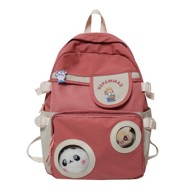 Mochila Escolar Harajuku Coreana Negra para Adolescentes - Image 4