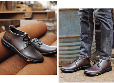 Zapatos Casuales de Cuero Nobuk para Hombre con Suela Flexible - Image 24