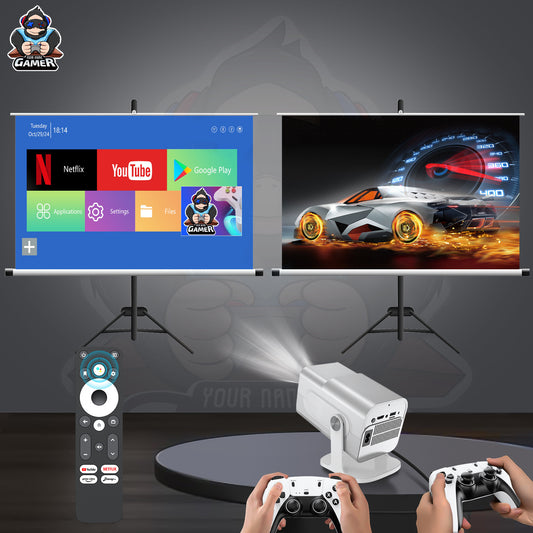 Consola de Juegos Android con Proyector 4K, WiFi y Control Inalámbrico - Image 2