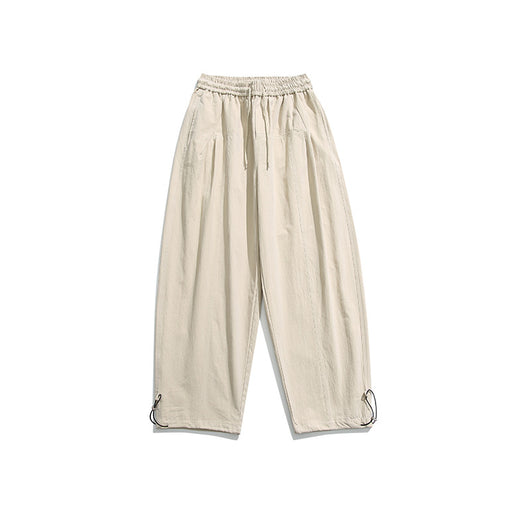 Pantalones Casuales Básicos de Color Sólido Estilo Retro Japonés - Image 9