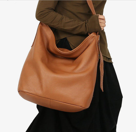 Bolso Bandolera de Cuero Genuino - Diseño Minimalista Versátil