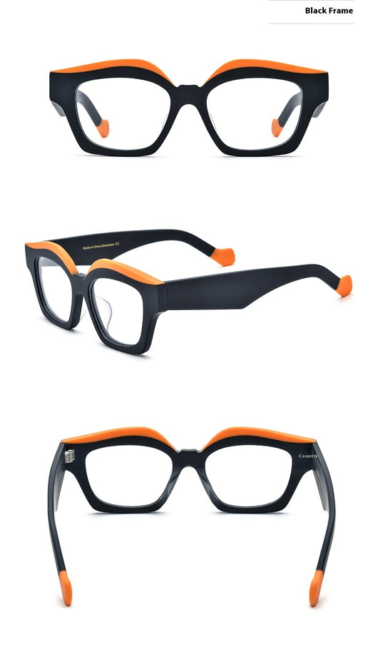 Gafas Cat Eye con Bordes Gruesos Bicolor - Image 15