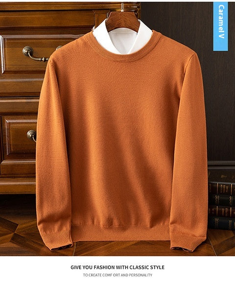 Suéter Holgado de Cuello Redondo para Hombre - Manga Larga Casual y Profesional - Image 42