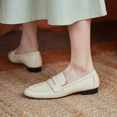 Zapatos Abuela de Cuero Completo - Comodidad Clásica para Primavera - Image 8