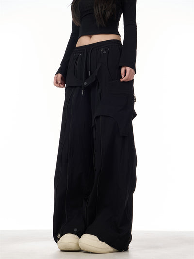 Pantalones Anchos de Patchwork para Mujer - Diseño Casual y Versátil - Image 23
