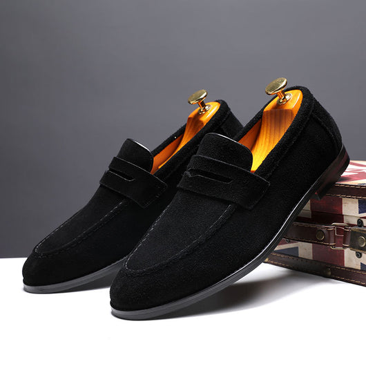 Zapatos Casuales Lazy Shoes de Cuero Nubuck para Hombre - Image 7
