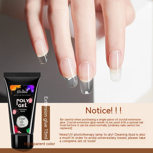 Extensiones de Uñas con Pegamento Cristal UV Beauty - Image 10