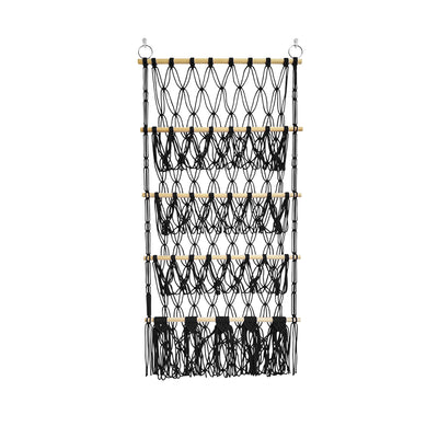 Organizador de Almacenamiento Tejido de 4 Niveles con Red de Bolsillo - Image 12