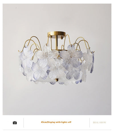 Lámparas de Cristal Coloreado Estilo Romántico Francés - Image 13