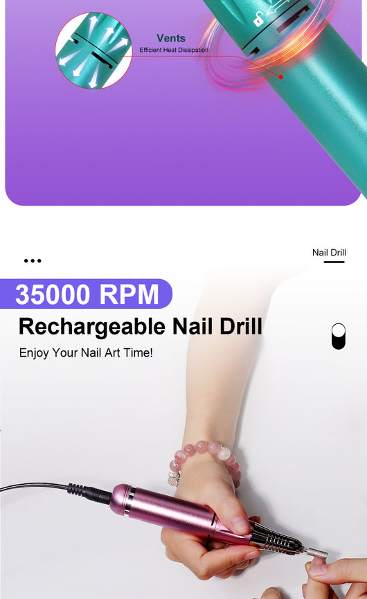 Pulidora de Uñas Portátil Recargable de Alta Potencia - Image 8