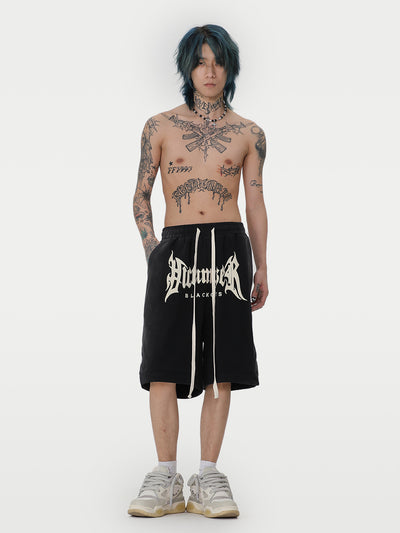 Shorts Deportivos Basketball con Letras Góticas y Cordón Ajustable - Image 9