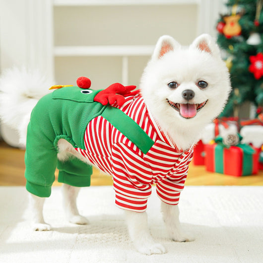 Abrigo Navideño para Mascotas - Suéter Reno con Bolsillo para Perros y Gatos - Image 17