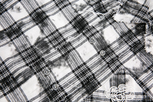 Camisa Cuadros Retro Oversize Manga Corta - Image 12