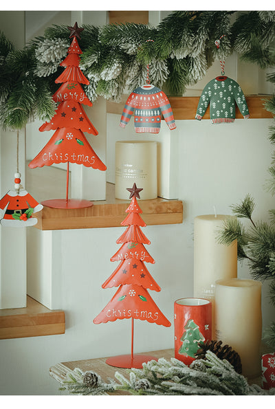 Árbol de Navidad de Metal para Ventana - Adorno Decorativo del Hogar - Image 13